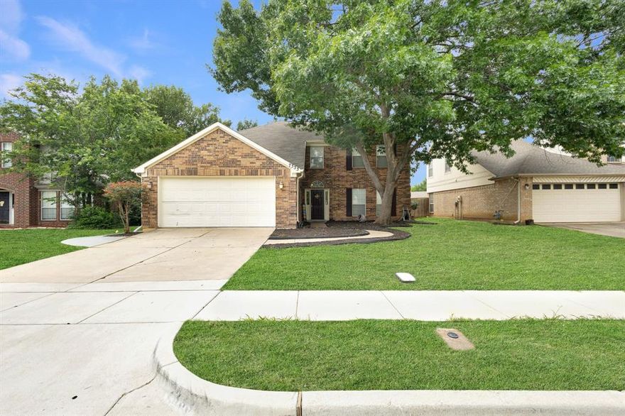 Honey, STOP the CAR… this is the ONE. Say Yes to the ADDRESS.  This beautifully refreshed FIVE bedroom, 2.5 bath home welcomes you with an open, light filled foyer, warm updated flooring, and a layout that instantly feels like home. Designed for life’s biggest moments, the main level offers the perfect setting for holiday feasts, birthday laughter, and evenings that linger long after the plates are cleared.
The gourmet kitchen impresses with granite counters, a modern backsplash, updated stainless steel appliances, and abundant cabinetry, giving you the space, storage, and style to entertain with ease. Upstairs, the private primary suite provides a peaceful retreat, while four spacious secondary bedrooms offer flexibility for guests, work from home, or multi use needs. Fresh paint and thoughtful updates throughout make this home truly move in ready.   Step outside to a backyard ideal for gatherings, play, and quiet Texas evenings. 

Located in sought after Birdville ISD with quick access to 820, Fort Worth, Alliance, Keller, Southlake, shopping, and dining , this home delivers comfort, convenience, and space in one exceptional address. Don't Snooze and lose out on your opportunity to start creating your memories here NOW!  Priced to sell and won't last long..