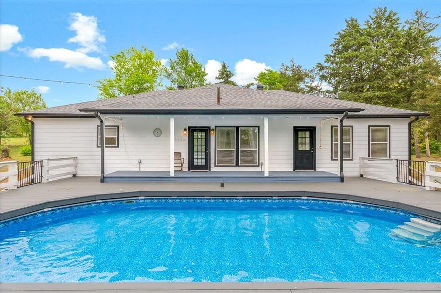 Tucked away at the end of a quiet dead-end road and surrounded by beautiful mature trees, this stunning 4-bedroom, 2-bathroom home offers the perfect blend of privacy, comfort, and modern convenience, all within the highly sought-after Lindale ISD. From the moment you step inside, you'll love the open-concept layout with a split floor plan, ideal for families who want shared living spaces without sacrificing privacy. Vinyl plank flooring runs throughout the entire home, offering a clean, contemporary look that's as durable as it is beautiful. Cozy up on cool evenings beside the fireplace, or gather the whole family in the charming kitchen, perfectly designed for everyday meals and weekend entertaining alike. Step outside and discover your own backyard paradise. The sparkling pool, newly relined and surrounded by low maintenance composite decking, is ready for summer fun from day one. A pre-built hot tub platform means your relaxation upgrade is already halfway done. As the sun goes down, gather around the firepit for the kind of evenings you'll never want to end. Need extra space? A dedicated storage building keeps tools, toys, and gear organized and out of sight. And with solar panels already in place, you'll enjoy significantly reduced energy costs month after month, a smart investment that pays for itself. Located just minutes from Interstate 20, commuting is effortless without ever sacrificing that peaceful, tucked-away feeling you'll come home to every day. Homes like this, private, upgraded, move-in ready, and zoned for Lindale ISD, don't come along often. Schedule your private showing today before someone else calls it home.