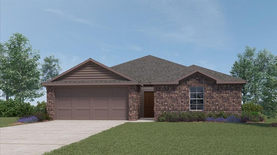 New Construction by Express Homes. This beautiful 1 story home offers 3 Bedrooms, 2 Bathrooms, 2 Car Garage, and Covered Patio. Energy efficient, and smart home features included. Call today to schedule an appointment.