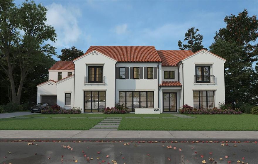 New construction by Alford Homes to be completed in January 2026!  Santa Barbara clean transitional with rustic accents!  Buy the best in Preston Hollow now and customize this 5 bedroom beauty!  Designed to have an abundance of natural light throughout, this home features a vaulted family room with a linear exterior door system that opens up entirely to the patio. The covered patio features heaters & phantom screens that enable you to FULLY open the living room to the outdoors - perfect for entertaining your friends and family.  A climate-controlled wine storage area with backlit Onyx is featured in the dining room.  The kitchen features commercial grade appliances and a showcase pantry.  The downstairs study features large windows and an office nook . A media room and secondary bedroom with an en suite bathroom is also featured on the 1st floor.  Additionally, a HUGE media or game room completes the 1st floor for multi-generational entertaining all on one level!  The upstairs features 3 bedrooms with full baths and walk-in closets.  A game room and yoga studio or wellness room are also on the 2nd level.  Pictures are from builder's previous projects.  Come see this one and buy the best there is!