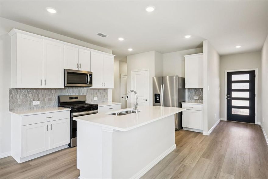 BRAND NEW energy - efficient home Mar 2026! With four bedrooms in the Carlsbad plan, you can customize the needs of your family. White cabinets with veined white quartz countertops, muted beige EVP flooring with light taupe carpet. From the $300s - Escape the bustle of the city without being too far from the action. Beat the summer heat at the private neighborhood amenity center with a pool and playground. Look forward to a future public park, adjacent to the neighborhood, equipped with pickleball courts, soccer fields, and so much more. Zoned for Anna ISD, Parks at Foster Crossing offers 12 unique floor plans to fit any lifestyle. Contact a sales counselor to learn more. Each of our homes is built with innovative, energy-efficient features designed to help you enjoy more savings, better health, real comfort and peace of mind.