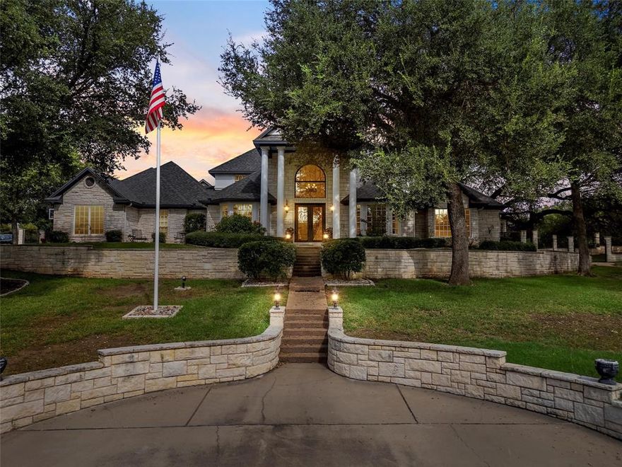 Welcome home to this stunning custom Austin stone home in the sought-after Keys Creek neighborhood. Merely a 10 minute drive from Baylor University and located in the highly regarded Bosqueville ISD. The (double lot) corner lot location enhances the appeal of this gorgeous home with superb curb appeal with dappled shade from mature trees throughout the over half-acre lot.
Offering over 3,500 sq. ft. of luxurious living space, this residence showcases high-end finishes throughout, including elegant travertine floors, stately Cantera iron front doors, soaring 17-foot ceilings, a dramatic entryway and staircase, thoughtfully curated with built-in surround sound for effortless entertaining.
Three bedrooms (and a bonus room that could easily and comfortably be a 4th bedroom) and 3.5 bathrooms, this thoughtfully designed home provides both comfort and sophistication. The attached 2.5-car garage, floored attic, and additional storage options ensure convenience without compromising style. The open layout, grand living room, and adjacent wet bar space create a perfect atmosphere for entertaining family and friends.
Positioned on a double lot shaded by mature oak trees and enhanced with professional landscaping, the property offers an inviting outdoor retreat. A large covered patio frames peaceful views of the meadow, where you can relax while enjoying the beauty of nature and the occasional glimpse of wildlife.
This is more than just a home—it’s a private sanctuary with elegance, space, and exceptional craftsmanship at every turn.
Schedule your private tour today to experience this stunning Keys Creek home for yourself.