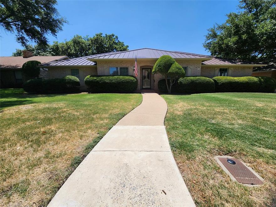 BACK ON THE MARKET!!!! Buyer could not get Financing!!! Well Maintained One Owner Home in the Beautiful Country Day Estates in Benbrook!!! This Home is Close to Everything!! Walking distance to Trinity Trails with Waterside, Clearfork, Ridglea Country Club, Country Day School, and Downtown just a short commute away!! This large Home Features 4 bedroom, 3 full baths, eat-in Kitchen, formal dinning room, formal living room, spacious Family room with Decorative Fire Place, and extra large Master Bedroom with separate vanities and closets.  Forth bedroom can serve as Mother-in-Law suite which has separate access to full bath room and located opposite side of home! The many recent up-dates include; (2023) Steal Corrugated Roof with complete new under roof decking, (2021) Anderson Low-E Glass Windows, and recent HVAC system. Sellers have completed an appraisal to support Listing Price and is attached to Listing. Call Today for an Appointment. This One of Kind Home In Country Day Estates.