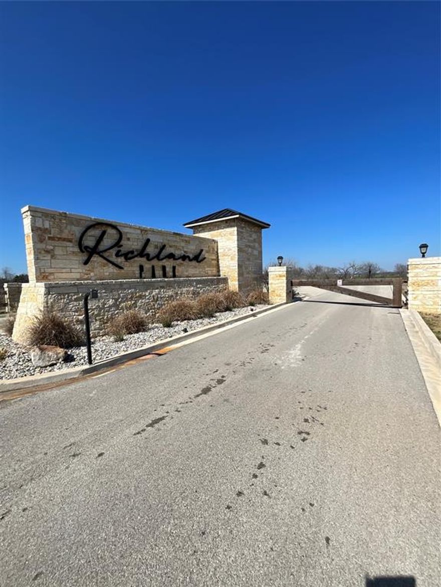 Welcome to the Exclusively-Beautiful Community of Richland Park! This community offers a gated sub-division, fantastic amenities, a basketball court, bike-friendly streets, and a public fire pit with lake views! At 2.65 acres, this is one of the larger lots in the community, and a perfect spot to build your dream home and still have a spacious yard for summer parties & fun! Deed restrictions require site-built homes of at least 1600 sq feet.