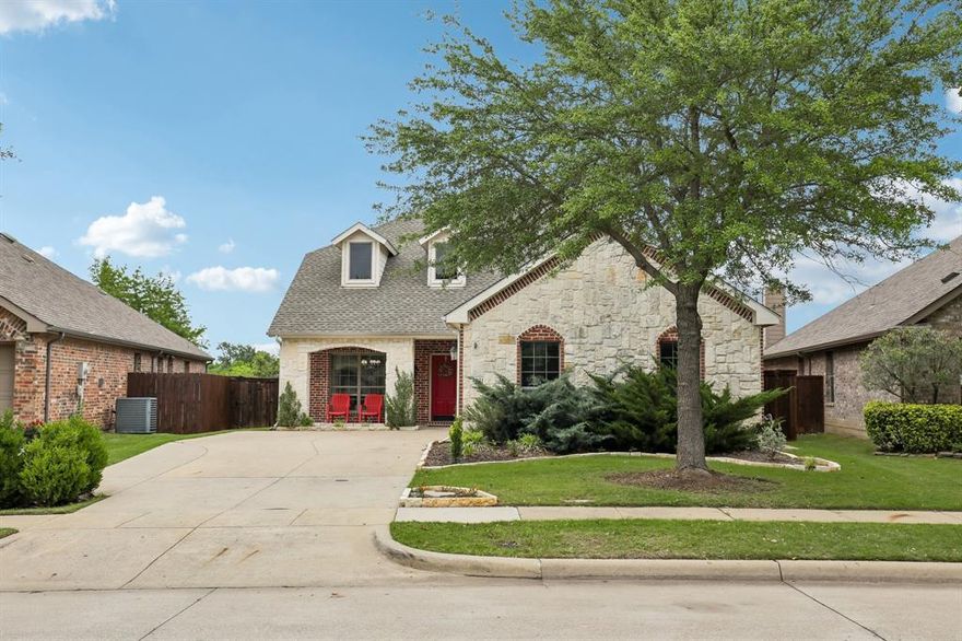 Nestled in a welcoming, established neighborhood, this beautifully maintained five bedroom home offers a thoughtful layout, elevated finishes, and serene greenbelt views. Hardwood floors flow throughout the main living areas, creating a warm and cohesive space ideal for everyday living and entertaining.  The open concept design centers around a spacious kitchen and living area, filled with natural light and designed for connection. The kitchen features ample cabinetry and counter space, seamlessly opening to the living room with expansive windows overlooking the lush greenbelt beyond.  The primary suite provides a relaxing retreat, complete with an updated bath featuring modern finishes and a clean, timeless design. With five bedrooms, the home offers flexibility for guests, work from home needs, or additional living space.  Step outside to enjoy peaceful views and added privacy with no rear neighbors, making the backyard a true extension of the home.  Ideally located with convenient access to major highways, shopping, dining, and entertainment, this home combines comfort, functionality, and location in one exceptional opportunity.