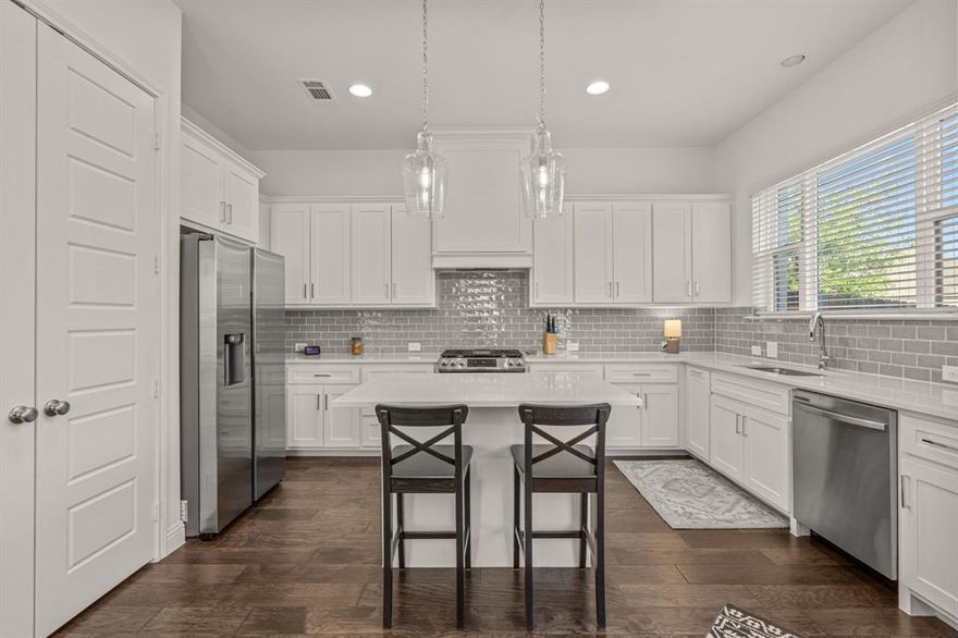 Welcome to 6324 Oakbend Circle, a wonderful lock and leave condominium opportunity in southwest Fort Worth. Offering the perfect blend of modern luxury and comfort, this three bedroom, two and one bathroom townhouse provides a low-maintenance lifestyle with an HOA that covers full exterior maintenance and landscaping -- even mowing your backyard. Explore the interior and find a generously sized open floor plan on the main level, which includes a living area, dining space, kitchen, and powder bath. Upstairs, you'll find all bedrooms, two full bathrooms, a family room or office space at the top of the stairs, and a conveniently located laundry room.

The kitchen boasts modern appliances and a generous island kitchen that serves as the heart of this home—ideal for entertaining and culinary arts. The primary suite is a true retreat, featuring an oversized ensuite bathroom with double sinks, a separate shower, and a relaxing tub. The walk-in closet provides ample storage space for all your needs. The two additional bedrooms are light filled and include spacious closets and easy access to the shared, hall bath.

Enjoy the Texas breeze on the charming patio, perfect for outdoor relaxation in the private, fenced yard. Parking is a breeze with the attached garage, providing easy access and convenience.

This exceptional condo invites you to experience a lifestyle of ease and elegance. Don't miss the opportunity to make this exquisite property your new home!