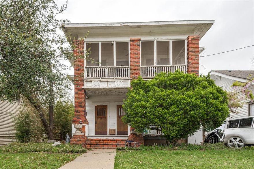 An Investor’s Dream in the Heart of Junius Heights Conservation District! This charming and historic, full up and down, duplex is being sold as a complete package. Steeped in character, the home features gorgeous original woodwork and flooring that reflects the soul of this iconic Dallas neighborhood. The property is full of one-of-a-kind details, including a stunning, hand-built back porch staircase inspired by Russian architecture, a true conversation piece crafted by the owner. Currently owner-occupied, this duplex is perfectly suited for a savvy investor.
Located just minutes from Lakewood, Deep Ellum, and Downtown Dallas, this property sits in one of the city’s most protected and appreciating neighborhoods. Whether you're looking to build a high-end rental portfolio or restore a classic Dallas gem, this duplex is a standout find. Both sides are included in the sale. Other side can be viewed upon request.