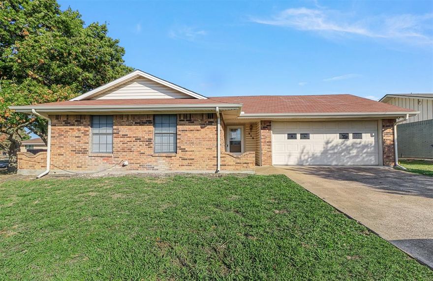Beautiful 3-2 in BOOMING Princeton, Tx! New Carpet and Paint! Large spacious living area greets you upon arrival with soaring ceilings and beautiful brick fireplace! A true room centerpiece! Seamlessly flows into your galley Kitchen featuring ample storage and C-top space. Large Primary Bedroom with adjoining on-suite bath featuring a tile shower! All bedrooms are a good size. Big fenced-in backyard with plenty of room to entertain or relax! 2 car garage completes this gem. Schedule a showing today!

HVAC 2017, Oven 2018, Dishwasher 2018, Water Heater 2018. Owner just completed Foundation work with warranty. 

***Owner is in the process of doing Insurance related repairs to the Roof***