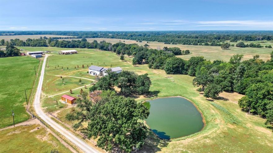 Introducing a truly remarkable property nestled in Telephone, Texas. Discover, a stunning 194-acre land offering endless possibilities. This is a unique opportunity to own a piece of Texas paradise. Boasting improved pastures and the tranquil Juret Branch running through it, this property showcases the perfect balance of natural beauty and functionality. With no flood concerns and ample water supply for cattle, it is an ideal location for agricultural endeavors. The property features a spacious metal home awaiting your personal touch, as well as a 4-bedroom residence for you or your ranch hand. Additional highlights include a hay barn, equipment barn, and well-designed pens with metal gates for easy cattle management. Located just to the north is the Red River with the new Bois D Arc Lake to the south, this property offers both picturesque views and convenient access to natural wonders. With its prime location and diversity of potential uses, this property is a true gem.