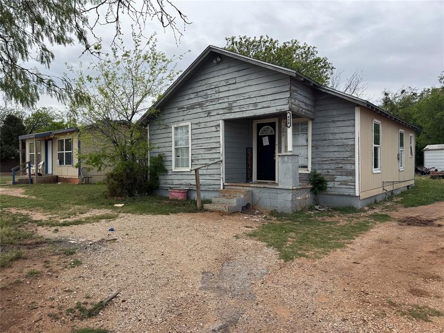 Two rent houses on 0.32 acres.  438 Cherry is a 2 bedroom, 1 bath, 732-sqft home on a 0.14 ac lot; 446 Cherry is 1 bedroom, 1 bath, 288-sqft home on a 0.18 on the corner of S 8th and Cherry. Both tracts are zoned LI Light Industrial. 438 Cherry leases for $700 per mo with the tenant paying all bills. 446 Cherry leases for $450 per mo with tenant paying all bills.  Ideal for redevelopment either for commercial or residential use.