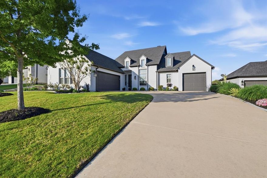 Absolutely stunning home in the highly desirable Oak Hill subdivision—ideally located close to everything while still offering a private, tucked-away feel. This spacious 4-bedroom, 3.5-bath home with a 3-car garage boasts 3,515 sq ft of thoughtfully designed living space and a sparkling pool perfect for enjoying warm Texas summers. The backyard backs to a scenic view, providing a peaceful backdrop to enjoy from the covered patio or the upstairs balcony.
Step inside to an open-concept layout filled with natural light from expansive windows. The inviting living area features a cozy wood-burning fireplace and flows seamlessly into the kitchen, making it ideal for both everyday living and entertaining. The kitchen is a true standout with quartz countertops, abundant cabinetry, an eat-in area with built-in bench seating, stylish finishes, and a Butler’s pantry for added storage and prep space. The formal dining area is perfectly positioned for hosting gatherings, while the bright office offers a quiet and functional work-from-home space.
The spacious primary suite is a relaxing retreat, complete with a beautifully appointed ensuite featuring dual sinks, a soaking tub, separate shower, and an oversized walk-in closet. Two additional bedrooms are conveniently located downstairs. Upstairs, you’ll find a large family room perfect for game nights or movie watching, with access to a balcony overlooking the backyard and scenic views. A versatile flex room provides endless options for a media room, gym, office, or additional storage. An additional bedroom and full bath upstairs offer great space for guests or multi-generational living.
The backyard is an entertainer’s dream with a sparkling pool and an expansive patio area, perfect for gatherings, relaxing evenings, or enjoying the serene surroundings year-round. This move-in ready home offers the perfect blend of comfort, functionality, and beautiful design—don’t miss it!