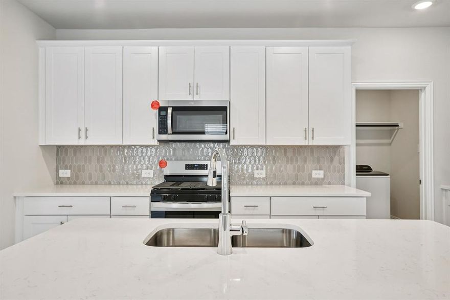 Brand new, energy-efficient home available NOW! The main floor primary suite features dual sinks and a spacious walk-in closet. White cabinets with veined white quartz countertops, muted beige EVP flooring with light taupe carpet. Spend the weekends debating what activity to do in this amenity-filled community, make a splash in the resort-style pool, pick up a game of basketball, or let the kids loose on the playground. With quick access to US 380, residents will enjoy the benefits of a short commute to downtown McKinney, Frisco, or Richardson to enjoy nearby shopping and entertainment.  Each of our homes is built with innovative, energy-efficient features designed to help you enjoy more savings, better health, real comfort and peace of mind.