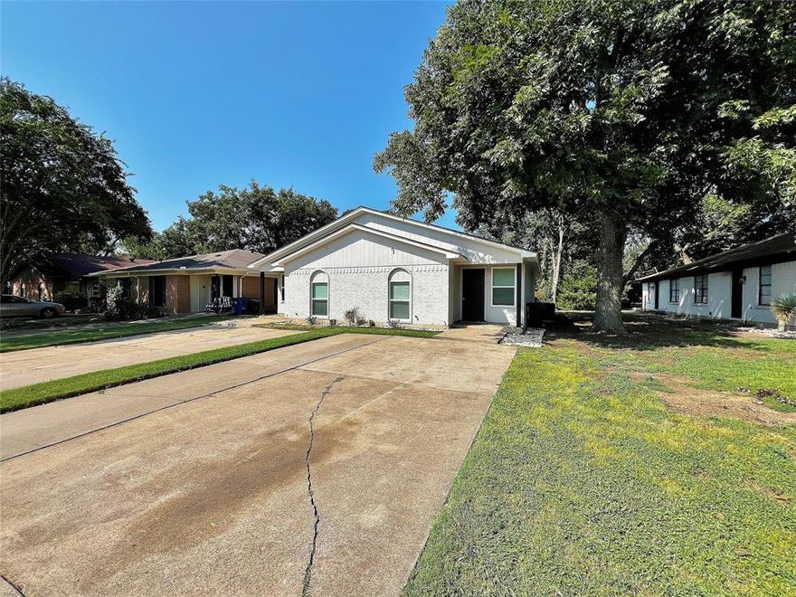 MOVE-IN SPECIAL! $325.00 OFF YOUR 2ND FULL MONTH'S RENT! Recently updated 2-1 duplex in Burleson ready for immediate occupancy! Lovely covered front porch out front and a great fenced yard out back. Neutral color scheme, granite countertops, luxury plank flooring, updated fixtures throughout and more. Front entry leads to the light & bright living area which flows seamlessly into the breakfast area and kitchen. Galley style kitchen comes complete with a built-in microwave, dishwasher, disposal, stove, and refrigerator. Nice sized bedrooms, with ceiling fans and a walk-in closet in the primary suite and one guest bedroom. Full size washer & dryer are included for your convenience. Lawn maintenance and pest control included. Just blocks from elementary school and multiple dining options. Owner must approve all pets.