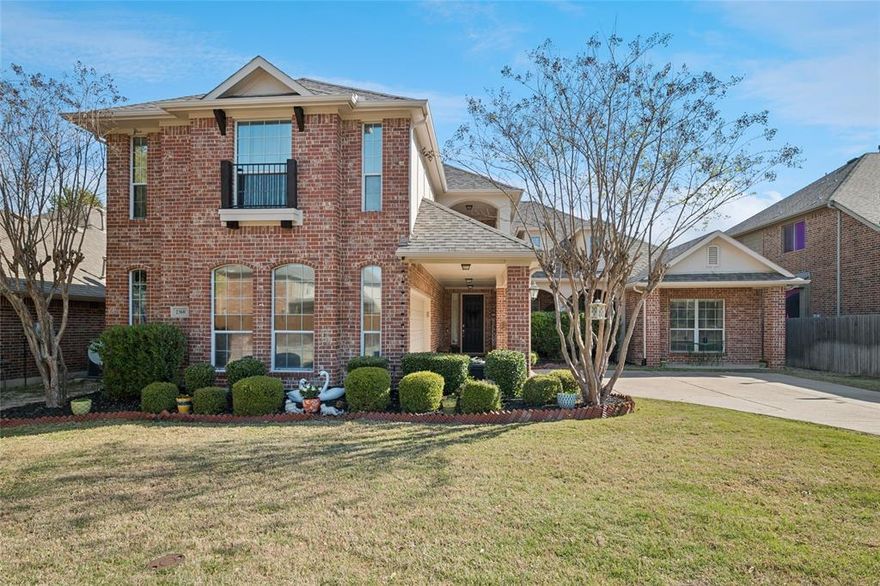 Discover the perfect blend of comfort, style and location with this stunning home backing directly to Shores Park!  Featuring a highly desirable first floor primary suite plus a private guest bedroom with full bath, this thoughtfully designed floorplan offers both convenience and flexibility. Step into a bright open layout filled with soaring ceilings and abundant natural light.  The chef's kitchen is a true showstopper - complete with KitchenAid stainless steel appliances,  a gas 5-burner  dual fuel range with lower drawer baking oven. Granite countertops and an oversized island perfect for gathering and entertaining!  The spacious family room invites you to relax with a cozy brick fireplace and wall of windows showcasing peaceful park views.  A versatile flex space on the main level can easily serve as a media room, game room, bedroom  an additional living area. Upstairs you will find a generous game room, two additional bedrooms and a full bath - plus charming French doors leading to a private balcony, the perfect spot to  unwind and enjoy sunsets and lake views!  Located in the highly sought-after Shores community, enjoy resort style amenities including a restaurant, clubhouse, fitness center, golf, tennis, pickelball and swimming pools - family pool and private adult pool. All of this, just minutes from top-rated schools, parks and shopping & the lake - this home truly has it all!