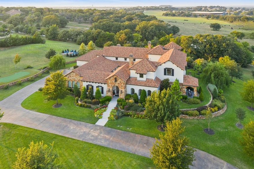 Welcome Home to this rare jewel in the heart of Westlake! Set on 2 tranquil acres, this architectural masterpiece was reimagined from the studs out with no detail overlooked. Every surface, every finish and every element was envisioned by a local visionary designer and executed by top master craftsmen. This estate is a breathtaking fusion of Mediterranean warmth & Modern sophistication. With custom ceiling treatments, exquisite lighting, gorgeous millwork, and luxurious textures, this home seamlessly creates a flawless dialogue between artistry and livability. Step through wrought-iron doors into an elegant Courtyard, a centerpiece for entertaining under peaceful open skies. Inside, light-filled spaces unfold in perfect harmony. The Great Room enjoys expansive Living and Dining areas with glass doors opening both to the pool & courtyard. The impressive Chef’s Kitchen of striking proportion features Sub-Zero & Miele appliances, 2 islands, plus a working Pantry for effortless hosting. Pass by the glass-encased Wine Gallery to enter the Wet Bar, Game area and Media Lounge, all ready for celebrations both grand or intimate.  Executive Study has a fireplace & private entrance. The Primary Suite is a sanctuary of indulgence with private sitting room and spa Bath featuring a sauna, steam shower + huge closet. A secluded Guest Casita completes the 1st level. Upstairs unveils a second lounge + three en-suite Bedrooms, each with distinctive design. Step outdoors to a true Backyard Paradise boasting a sparkling pool and spa crowned with fire bowls, expansive covered living spaces, fully appointed summer kitchen, and fire pit lounge set amid lush landscaping. Here evenings stretch long, laughter lingers, and every gathering is unforgettable. This is more than a residence—it is a statement of style for living beautifully. Rarely does a property of such vision, craftsmanship, and privacy come to market. This is a true Westlake Landmark of Elegance, Exclusivity, and Design!