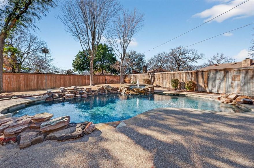 Gorgeous Ed French custom home.  Located in a quiet gated neighborhood.  Almost .3 acre of beautiful landscaping with a pool and spa.  Relax on the huge covered patio with outdoor fireplace or float in the pool on a hot Texas summer day.  Lots of additional yard for play.  Inside you will find many custom extras, such as wood trim, vaulted ceilings and custom built ins.  The kitchen is a cook's dream with 6-burner gas cooktop, double ovens, large island, plenty of cabinet-counter space and walk in pantry.  The study-office has French doors, a nice built in desk, closet and room for additional desk and seating.  The living room is open to the kitchen and breakfast area with vaulted and beamed ceiling.  The centerpiece is the stone fireplace surrounded by custom built in shelving & storage.  This area has a nice view of the backyard, patio and pool and is perfect for entertaining.  Primary bedroom will accommodate large furniture.   The primary bath is huge with 2 vanities, separate shower and an awesome walk in closet.  The formal dining room is light and bright and will house your large dining room table.  Upstairs you will find 2 additional bedrooms, a game room and a bonus room with closet and build in desk.  The bonus room could be used as a 4th bedroom, an additional office, home school room, media room, etc.  This home has so many great features and is ready for new owners.