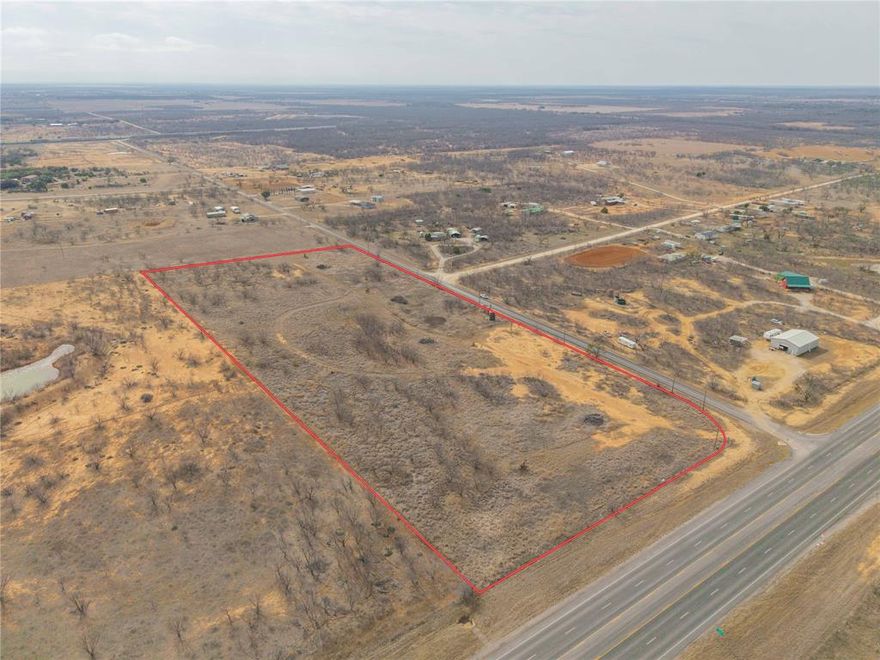 Convenient highway frontage with easy access to Brownwood and Coleman. This 10+ acre tract is ideally located on Highway 67-84 between Bangs and Santa Anna, offering excellent visibility and easy access.

There is room to build close to the front of the property, place a manufactured home, a mobile home, an RV, or a tiny home retreat. Perfect for grazing cattle or goats.

Bring your plans, your vision, and your ambition. This one is ready to work for you.