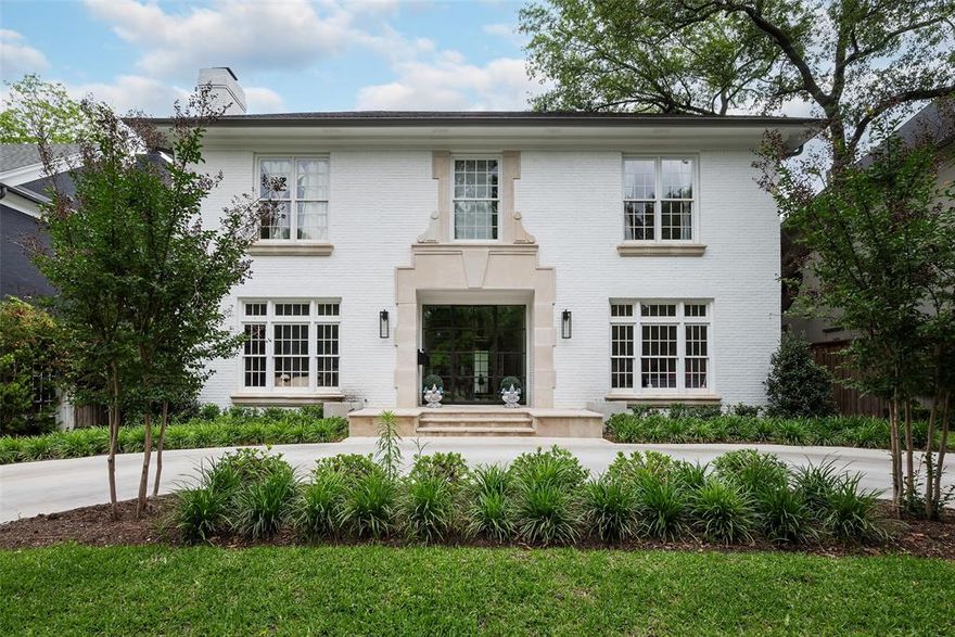 Situated on one of the most coveted blocks in Highland Park & walking distance to Armstrong Elementary. This home has been completely remodeled by Hudson with no detail left unturned. Home boasts elegance with high ceilings, formal living and dining, an abundance of natural light & generous living spaces; perfect for family living & entertaining. Gourmet kitchen is a chef's dream, featuring an expansive island, ample storage, stainless steel appliances, breakfast nook that seamlessly flows into the family room. Second floor unveils a luxurious primary suite, complete with separate his and her bathrooms, walk-in closets, a sitting area, a fireplace, and French doors that open onto a balcony overlooking the backyard oasis. Three more generously sized bedrooms, each with its own ensuite bathroom. The backyard is a true haven, offering a covered patio, a pristine pool, lush synthetic turf, and detached guest quarters, all contributing to the perfect blend of indoor and outdoor living.