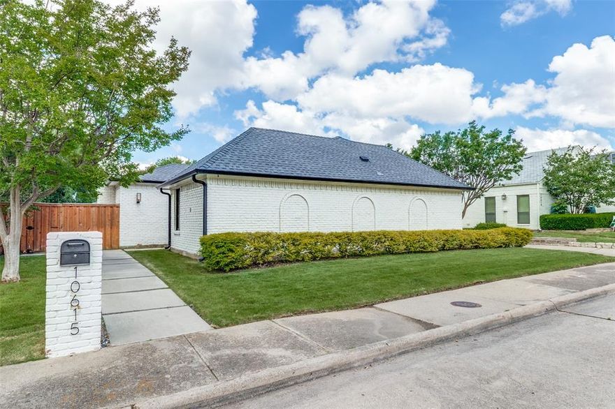 Moved to Santa Fe!  Looking for a smaller, quiet home with room for your children when they visit or come home from college BUT still has enough storage for their stuff? Completely updated post tornado, single story home in the heart of the Preston Hollow Private School Corridor, Preston and Overdowns.  Walk to shopping and restaurants.  This beautifully remodeled 3 bedroom, 3.5 bath home features new windows and doors throughout.  The expansive kitchen with a distinctively large kitchen island highlights custom built storage and built-in appliances.  A separate bar room off the kitchen, living room and dining room hosts a sink, disposal, an additional dishwasher for post party cleanup as well as two built-in wine refrigerators.  The primary bedroom with ensuite is in the back of the house with a slider that leads to the pool and backyard covered patio.  The new ensuite bathroom features an oversized shower with adjoining tub and two walk-in closets.  Wonderful backyard with small, low maintenance pool featuring an outdoor kitchen as well as TV area and outside fireplace.  Built-in desk unit and queen size murphy bed add efficiency to a third bedroom with adjoining bath.