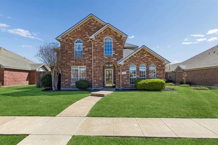 From its spacious two-story layout to a backyard oasis complete with a pool and spa, this beautifully maintained 4-bedroom, 3-bathroom home in Rowlett offers a comfortable and functional place to call home.

Inside, wood floors and neutral tones create a warm, inviting atmosphere. The main living room features a fireplace that anchors the space, while large windows fill the home with natural light. The kitchen is designed for both everyday living and entertaining, complete with granite countertops, stainless steel appliances, a kitchen island, ample cabinetry, and a charming breakfast nook.

The home offers a functional and flexible layout with a formal living area and dining room at the front of the home. Downstairs also includes a secondary bedroom, a full bathroom, and a conveniently located laundry room. Upstairs, you’ll find two additional bedrooms, a full bathroom, a spacious game room, and a generously sized primary suite featuring an ensuite bathroom and walk-in closet.

Step outside to enjoy the private backyard oasis, complete with a storage shed and plenty of space for outdoor entertaining. In addition to the 2-car garage, the property also includes a covered carport for extra parking.

Recent improvements include fresh paint throughout the house (March 2026), a roof replacement (2024), new gutters (2024), a freshly restrained fence (2024), and pool filter pump and all pool plumbing replaced (2023). Thoughtfully maintained and move-in ready, this home combines comfort, style, and a fantastic Rowlett location, convenient to shopping, dining, parks, and major roadways for easy commuting.