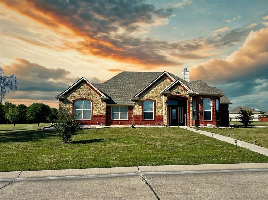 A True Custom Build — Not a Cookie-Cutter Special - This is IT! A quality Custom built home with superior quality materials - NOT your standard homes and quickly assembled new builds?  No need to look any further!  Imagine waking up every day in your own private slice of country luxury—where wide-open skies, over an acre of land, and high-end upgrades come together to create the life you've been working for. Located in the highly desired Oak Bend Estates in Nevada, TX, this property isn’t just a home... it’s a statement. With space to entertain, room to grow, and the peace of rural living just minutes from the city, this is where comfort meets confidence.
Set on 1.387 acres, this Classic Homes Custom build is move-in ready and combines smart function with elegant finishes. The spacious great room centers around a stunning stone fireplace with a white mantle and an artwork inset, while the open kitchen glimmers with lots of natural light, granite countertops, stainless steel appliances, a breakfast bar, and a built-in workstation ideal for busy mornings or remote workdays.
All four bedrooms are located downstairs, creating an ideal family-friendly layout. One bedroom and full bath are separate from the others, and perfect for added privacy for guests or in-laws. Upstairs, a bonus game or media room opens to a private balcony with peaceful views of your oversized lot.
The outdoor space is prepped and ready for your vision, with a concrete patio perfect for entertaining. The three-car garage is upgraded with a professional epoxy floor and custom wire storage racks, and a steel tornado shelter provides added safety without sacrificing style. And the extended driveway provides for extra parking and space for your boat or RV.
Looking for land, luxury, and long-term value? This one delivers.