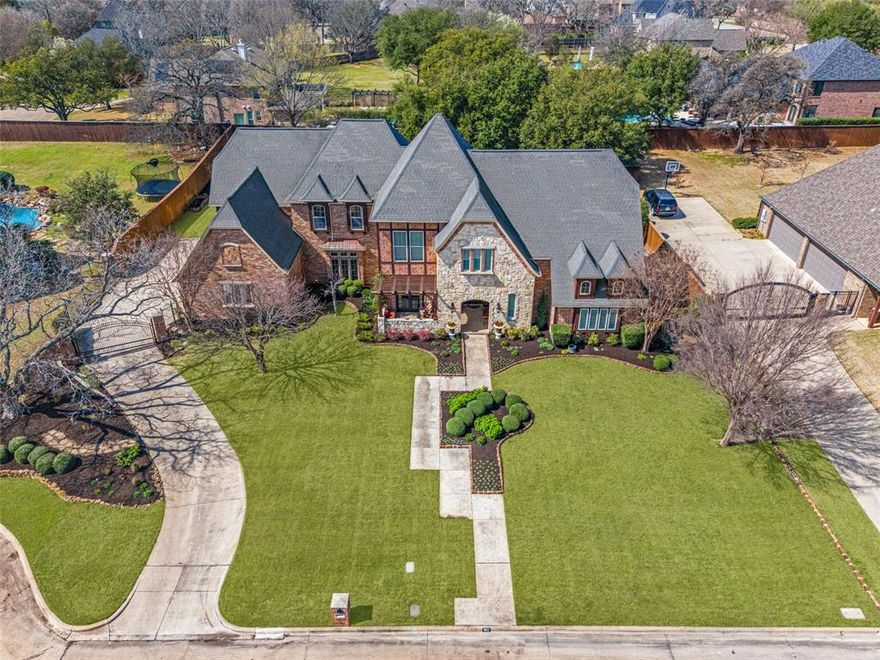 House back on the market at no fault of the seller- no inspection performed. Indulge in opulent living at this luxurious 5-bedroom, 5 full bath, 2 half bath estate in award winning Carroll ISD. Located on an exclusive one street cul-de-sac of custom homes with NO HOA. The fully updated kitchen, featuring an 8-burner Viking gas range and two dishwashers, caters to culinary enthusiasts and hosts alike. Retreat to the expansive primary suite boasting lavish amenities and a spa-like en-suite bath. Entertain with ease in the media room and two living areas, or step outside to the outdoor oasis, complete with a built-in grill and dive pool featuring a mesmerizing water feature. Stay productive in the well-appointed office with built-ins, and revel in the convenience of a 4-car garage. This home offers the epitome of luxury living, combining elegance with unparalleled comfort and entertainment possibilities. Welcome home to one of the most desirable streets in Southlake!