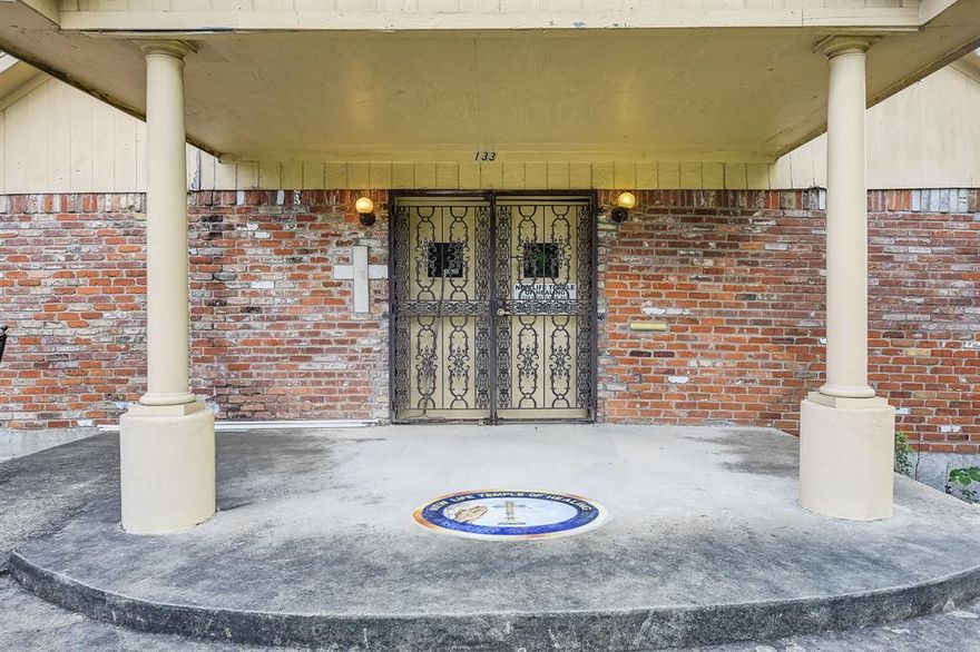 This church has approximately 2500 square feet of space. The church has a nice Foyer (14ft. x 10ft.), a spacious Sanctuary (58ft. x 30ft.) that will seat 100 people, a baptistry, a secretary's office (12ft. x 9ft.), a finance office (4ft. x 10ft.), a Pastor's Study (12ft. x 9ft.), a closet (3ft. x 5ft.), a kitchen with a small dining (25ft. x 8ft.). There are 3 bathrooms totaling 194 sq. ft. This church sits on 3 lots totaling about 16,841 sq. ft. with ample parking, plenty of room to grow. It is priced to sell!