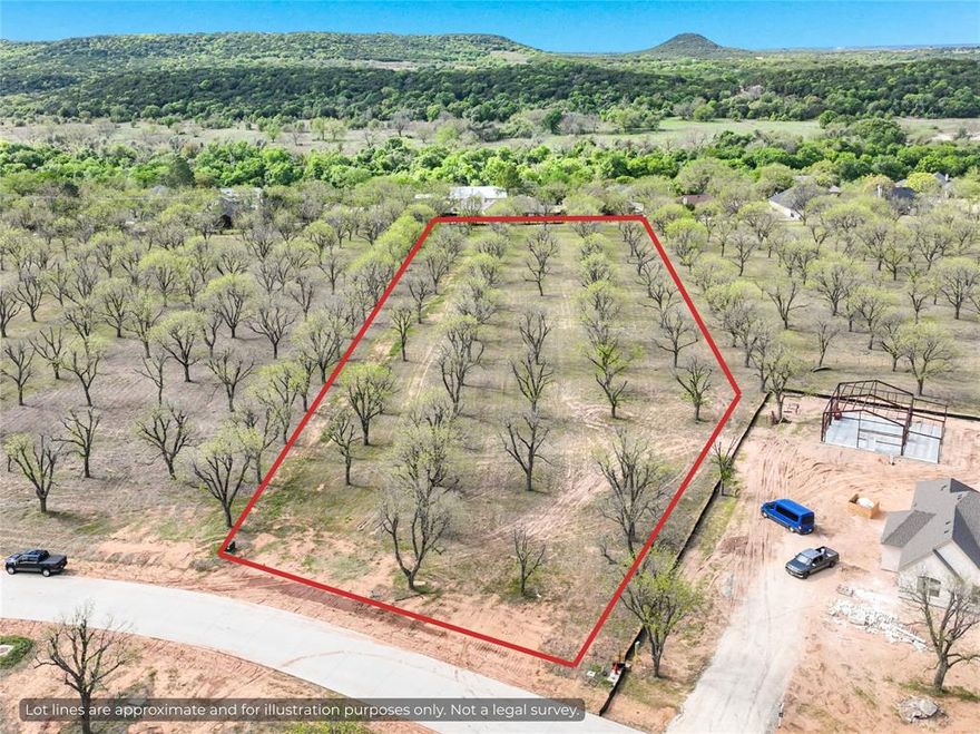 Build your next home in The Landing at Pecan Plantation.  This 2.6-acre homesite is covered with mature pecan trees, offering a beautiful, private setting that’s getting harder to find.  Priced below similar lots.
Easy-to-build lot with utilities already present on the property, giving you a head start when you’re ready to break ground.  Several options for siting your home on the property.  Orchard water has been purchased and conveys with the property.
The property backs directly to the equestrian trail and features approximately 428 feet of side boundary adjoining a horse paddock—creating a unique blend of space, privacy, and an estate-style feel while enjoying Pecan’s amenities.
Located within Pecan Plantation, one of Granbury’s most sought-after gated communities, residents enjoy access to top-tier amenities including two golf courses, a private marina on the Brazos River, clubhouse dining, swimming pools, dog park, walking path, tennis and pickleball courts, fitness center, walking and biking trails, and a full-service equestrian facility.
Whether you’re looking to build now or hold for the future, this lot offers flexibility, natural beauty, and a location that’s tough to beat.
Build your dream home surrounded by mature pecan trees, trails, and everything Pecan Plantation has to offer.