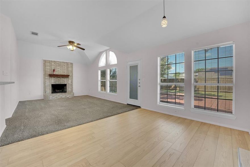 Welcome to this inviting 3-bedroom, 2-bath home for lease in the heart of Arlington! Offering a thoughtful floor plan and modern updates, this property combines style, comfort, and convenience in one package. Step inside to a bright and open living area that flows seamlessly into the dining space and kitchen—perfect for entertaining or enjoying cozy nights in. The kitchen features ample cabinet storage, generous counter space, and modern finishes that make cooking a breeze. The primary suite offers a private retreat with its own bathroom, while the two secondary bedrooms provide plenty of room for family, guests, or even a home office. Both bathrooms are updated with clean, modern touches, ensuring a fresh and welcoming feel. Outside, enjoy a fenced backyard that’s ideal for weekend barbecues, gardening, or simply unwinding after a long day. There’s plenty of space for pets or kids to play. Located just minutes from schools, parks, shopping centers, and major highways, this home provides quick access to Arlington’s best dining, retail, and entertainment spots—including AT&T Stadium, Globe Life Field, and Six Flags. Whether commuting to Dallas or Fort Worth, you’ll appreciate the central location. This property is move-in ready and waiting for its next tenant to call it home. Don’t miss the opportunity to lease a well-maintained home in one of Arlington’s most convenient neighborhoods!