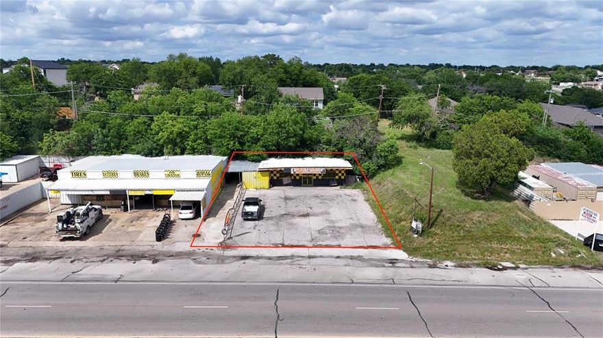 Seller Finance Available - Positioned along the high-traffic corridor of Jacksboro Hwy in Fort Worth, this commercial property offers a great opportunity for an owner-user or investor looking to establish or expand their business. Currently operating as a tire shop, the property features excellent visibility, easy access, and strong daily traffic exposure. The site is well-suited for automotive, mechanic, tire, retail, warehouse, or service-related businesses. Conveniently located minutes from the Fort Worth Stockyards, Downtown Fort Worth, and major thoroughfares, this property sits in a growing commercial area with continued development and business activity nearby. Whether you’re looking to continue the current operation or bring a new concept to the area, this location offers strong potential and flexibility.