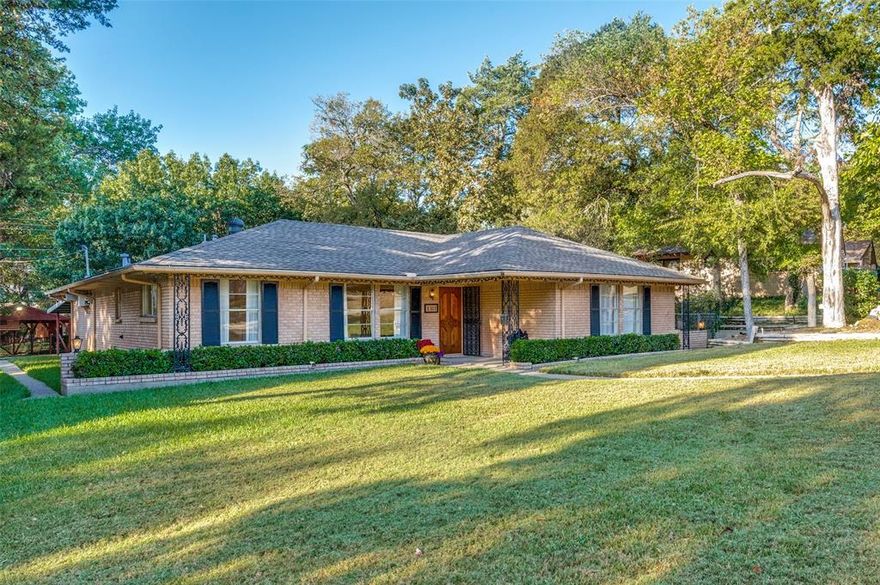 They do not build them like this anymore. This beautifully crafted residence, situated on a quiet residential circle, features spacious rooms, including three living areas, making it ideal for home offices and entertaining. The mid-century architecture and the unique lot with mature trees offer endless possibilities for gardening enthusiasts. A stylish period iron railing enhances both the living and dining rooms. 

The kitchen is well-equipped with ample counter and storage space and conveniently connects to both the family room and dining room. The primary suite boasts a private bathroom, a walk-in closet, and a sunroom overlooking the backyard, offering a serene spot for reading or relaxing. The two additional bedrooms are generous in size and share a well-appointed second bathroom.

Additional features include new carpeting, a sprinkler system, a newer roof installed in 2021, a Lennox HVAC system, a large attached hobby workshop, a two-car carport, and a fully fenced backyard for pets. Don't miss the opportunity to own a home in a great neighborhood with friendly neighbors.