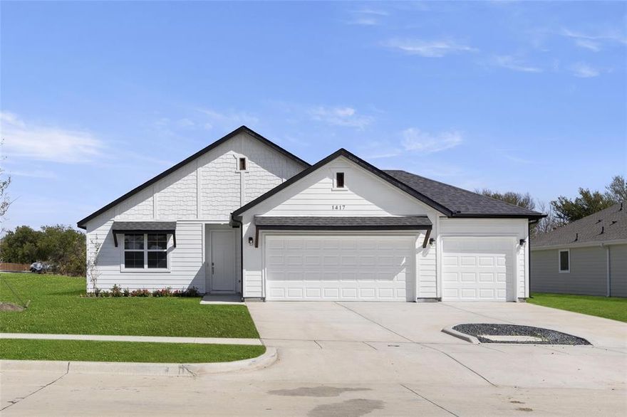 MLS# 20415893 - Built by McClintock Homes - CONST. COMPLETED Sep 26, 2023 ~ This 4-bedroom home is perfect for the busy family, with two full bathrooms, a 3-car garage and separate utility room. Cook and relax together in the open eat in kitchen and family room or enjoy the garden from your generous extended covered patio. Retreat for the evening to your master suite for a soak in the garden tub. Large covered porch, large walk-in master closet, granite and quartz countertops, SS appliances, luxury vinyl plank flooring, video doorbell, and TAEXX tubes in the wall pest control system!