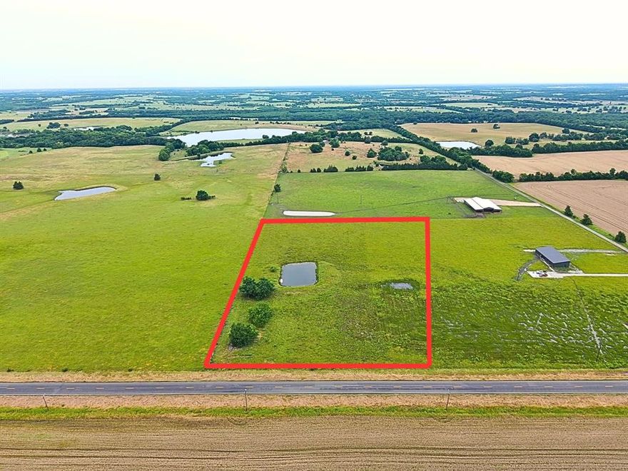 Blank canvas to build your dream home in Chisum ISD!  Property is fenced on 3 sides with a pond.  Water meter on property.