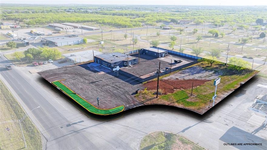 For Sale or Possible Lease, Unlock limitless potential with this premier, Agent-Owned commercial property featuring two versatile buildings on a sprawling 1.1-acre lot. Boasting a combined 4,905 sq ft of high-quality workspace, this property has undergone extensive recent renovations designed to accommodate a wide array of business ventures. The interior is move-in ready with new central heat and AC, a new roof, upgraded electrical, and energy-efficient spray foam insulation. Durability meets style with epoxy floor coatings throughout and five brand-new insulated overhead doors for easy access. The exterior is equally impressive, featuring a securely fenced yard and a parking area recently improved with asphalt millings for a solid, reliable surface. Strategically located just a stone’s throw from the expanding Dyess Air Force Base and right next door to Allsup’s, the property offers a large open lot for future expansion. Whether you envision an auto shop, laundromat, restaurant, or a professional office with a yard, this site provides the infrastructure and location to make it a reality.