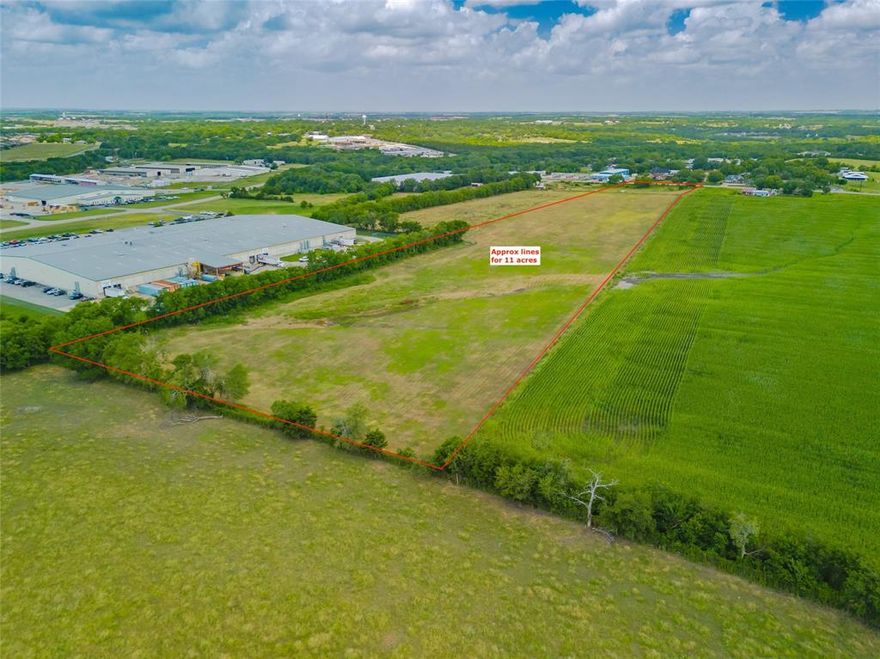 Discover your perfect opportunity with this 11-15.5 acre tract of land, ideally located just east of Hwy 5 on the bustling FM 3133. Boasting exceptional potential, this versatile property is a prime spot for commercial ventures, development projects or creating your dream homestead. With no known restrictions, you have the freedom to bring your horses or pursue a variety of other interests. The highly visible and accessible location ensures excellent exposure and convenience. Don't miss out on this chance to turn your vision into reality on this expansive and flexible acreage! Current price is based on 11 acres and will vary based on final plat purchased. New survey will be needed due to property being subdivided from larger portion. Buyer to pay for survey. Seller to retain any mineral rights.