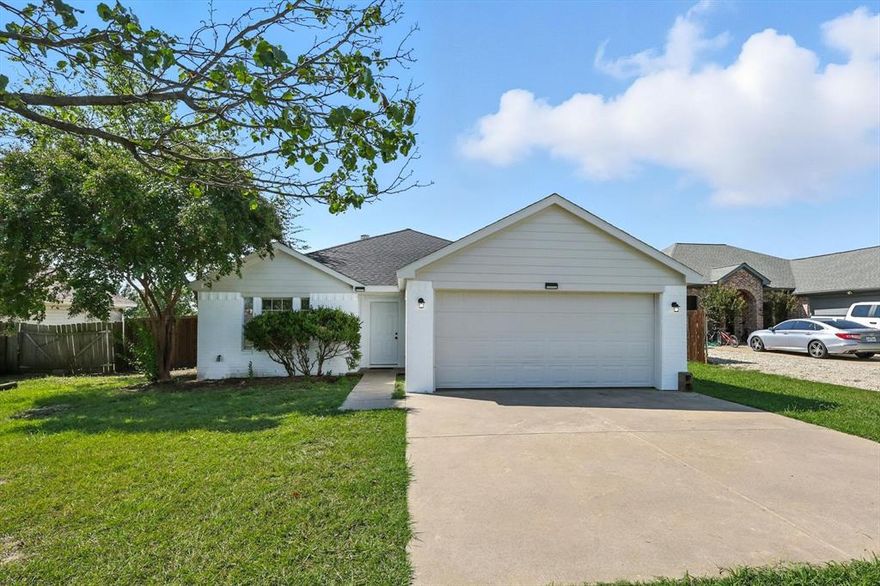 This beautifully updated 3-bedroom, 2-bath home sits on a large lot in a quiet, private neighborhood while still offering easy access to Naylor Rd and Hwy 380. It's located within Little Elm ISD and just minutes from Lake Lewisville and has the peaceful feel of a small community. Inside has been freshly remodeled with all new flooring, updated paint throughout, a brand-new kitchen, and remodeled bathrooms designed for comfort and style. The upgrades continue outside with a new wooden fence for added privacy, a new roof completed in May 2025, and new siding and paint all around.