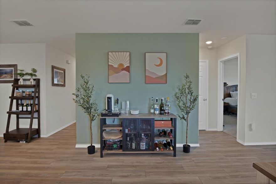 NEW PRICE! Fresh, Flexible, and Full of Charm — this 4-bedroom, 3-bath home is move-in ready and thoughtfully designed for modern living. With two spacious bedrooms featuring private en suite baths, including a serene primary suite and a versatile second suite, the layout offers both comfort and convenience for families, guests, or multi-generational living.

A recently added sage green accent wall adds warmth and personality to the main living area, creating a stylish focal point that complements the home’s clean, well-maintained condition.

Tucked in a quiet, established neighborhood just minutes from the new H-E-B, Target, and an array of local dining favorites, this location offers the perfect blend of peaceful living and everyday convenience.

Priced to sell - come tour today!