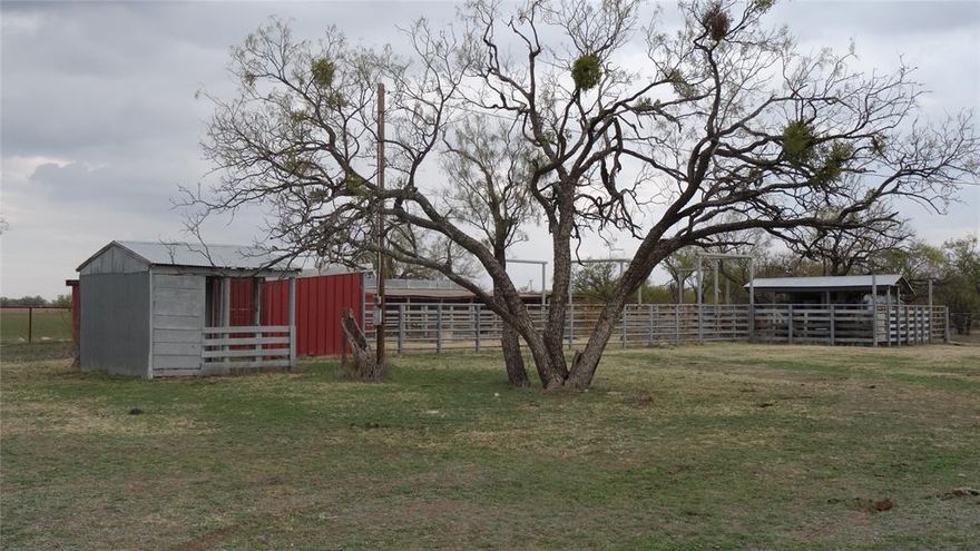 Good ranchland-farmland with good set of corrals, 40'x40' quonset barn as well as other smaller sheds and barns. Good deer & dove hunting. Approximately 150 acres of cultivation. Good perimeter fences. All-weather county roads on all 4 sides. Hamby water as well as electricity on all 4 sides. Good development potential with Abilene being only a 10-15 minute drive from property. One oil lease with all minerals owned and all wind rights conveying to new owner.