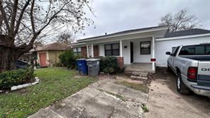 Charming starter home with great rental potential—perfect for first-time buyers or investors seeking solid returns. Move-in ready with thoughtful updates, spacious layout, and a fantastic large yard. This 2 bedroom, 1 bathroom home features a converted garage that creates a large bonus living room—ample extra space for family gatherings, or a home office. The property is in good condition and ready to enjoy. Recent updates include a new roof (2023), house plumbed (2025), new gas line and meter (2025), new HVAC (2025), new water heater (2025), new bath and kitchen fixtures (2025), interior and exterior paint completed, electrical upgrades with refreshed cover plates and upgraded to 3-prong outlets, added French drain for HVAC drainage, and replacement of all door hinges and door knobs. The exterior features a huge yard offering plenty of space for outdoor entertaining, gardening, or play, plus practical outdoor storage and potential for future enhancements. A solid opportunity for first-time homeowners to build equity or for investors seeking steady cash flow.