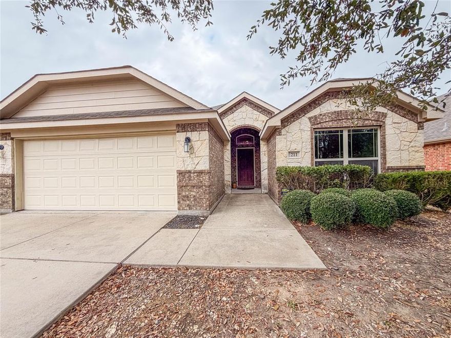 Definitely, a must see home ! This adorable gently lived in John Houston Home, is  snuggled in the popular phase 2 of Garden Valley Ranch.With -in walking distance to elementary and middle schools. As you enter in the beautiful front entry, don't miss the stunning wood entry floor that guides you straight in to the spacious living room. Where that open floor plan really shines  as you see  kitchen, dining and a glance at the nice size backyard and patio. Of course this home is complete with a roomy master bed and bath, separate tub and shower. nice closet to keep all your favorite outfits organized. We must not forget to mention the split bedrooms and another full bath.  Come see the sweet home it is just waiting for you !