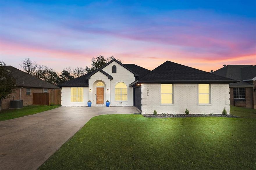 Completely reimagined from top to bottom, this stunning 4-bedroom, 2-bath home blends modern luxury with timeless comfort. Every detail has been thoughtfully updated, including all bathrooms, the kitchen, and some of the major systems—offering true move-in-ready peace of mind. New roof with gutters and downspouts in 2023. HVAC new in 2024 and so much more! At the heart of the home, the beautifully renovated kitchen shines with stylish finishes, generous workspace, and seamless flow into the main living areas—perfect for both everyday living and entertaining. The spacious primary suite is a true retreat, privately situated on its own wing of the home with serene views of the expansive backyard. The brand-new ensuite bath feels like a spa, featuring an oversized walk-in shower and an elegant dual-sink vanity. Three additional guest bedrooms are impressively sized and versatile, ideal for family, guests, home offices, or flex spaces. Step outside to enjoy the large backyard—ready for outdoor entertaining, play, or future customization. With its comprehensive upgrades, thoughtful layout, and inviting indoor-outdoor living, this home offers exceptional style, comfort, and value. A rare opportunity to own a fully updated home that truly has it all. Full list of updates available on request.