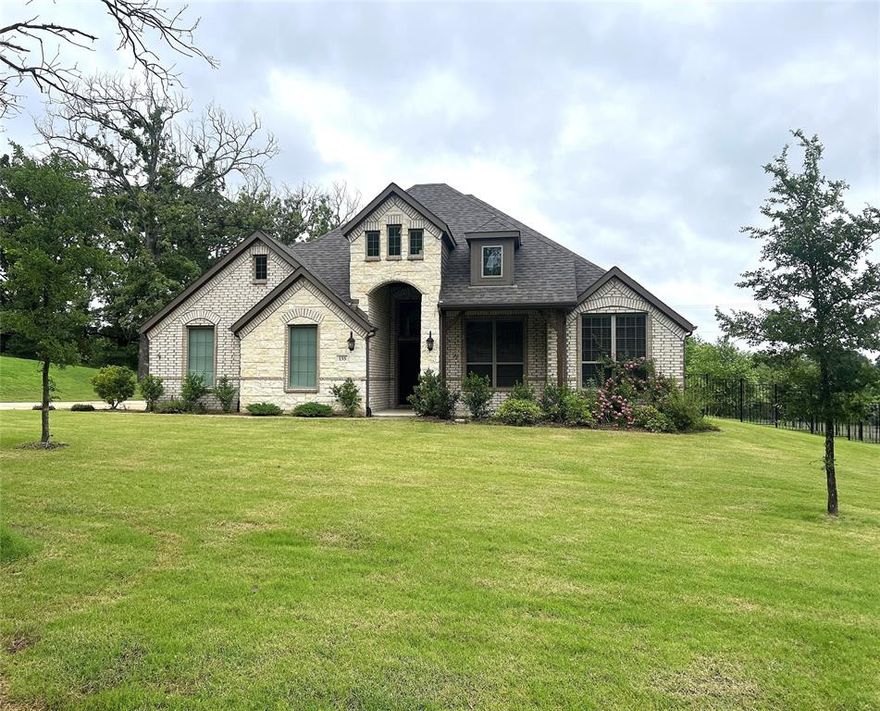 Set on 1.5 beautifully maintained acres, this immaculate 4 bedroom, 2 bath home, built in 2022, offers the perfect blend of comfort, functionality, and outdoor living.  With it's open living concept with formal dining room or office space, the kitchen offers beautiful granite surfaces with double island, ideal for entertaining as well as stainless appliances and plenty of cabinet space. With its tall ceilings throughout, this home has a well designed layout that provides both spacious common areas and private retreats. Step outside and you will find your own backyard oasis with an inground stone pool, spa and waterfall, heated and cooled for year round efficiency surrounded by a generous 12x30 entertainment porch, ideal for hosting gatherings, relaxing evenings, or weekend fun in the sun. For those who need space to work, store, or create, the standout feature is a magnificent blown insulated workshop equipped with electricity and water and oversized 12x12 doors, a convenient drive thru design, and an extended driveway that allows for easy access and maneuverability. Whether you are looking for a place to entertain, unwind or pursue your hobbies, this property delivers exceptional versality and pristine condition inside and out and MOVE IN READY!  More detailed pics to follow weather permitting.