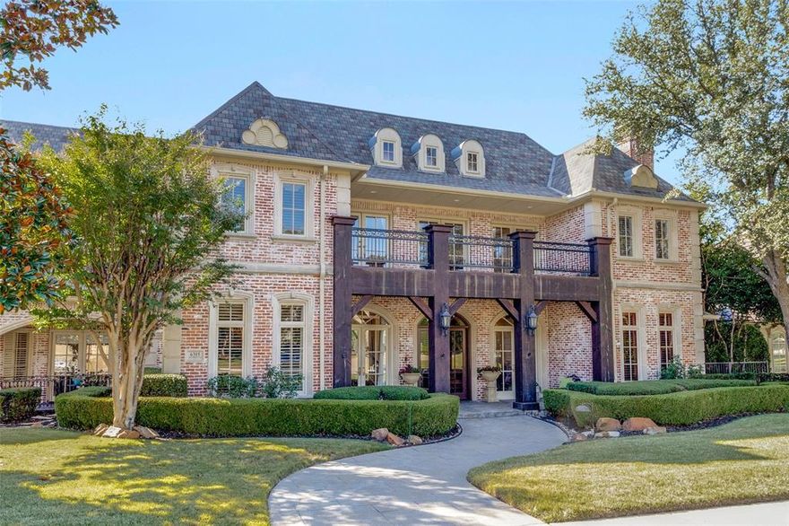 Stunning Robert Balkman custom luxury home on a .87 acre heavily treed, meticulously maintained creek gated estate! Step foot into the foyer to a view of two grand curved staircases, soaring ceilings, elegant formal living, formal dining and handsome executive study. Magnificent cozy master suite complete with sitting area, fireplace, heated master bath floors and adjacent exercise room. Gourmet kitchen complete with Thermador oven and large island opens to a spacious breakfast area and family room. Stunning hardwoods, chandeliers and custom draperies complete the home. Large balcony off 2nd floor game room offers breath taking views of your private creek space. Patio provides a spacious setting for hosting guests, complete with large pool, cabana, its own bathroom, outdoor kitchen, fireplace, large stone gas fire-pit, multi tiered stone levels down to a large party deck overlooking the creek with seating for 20 plus. New HVAC system, ice makers and bar fridges. It's your dream home!