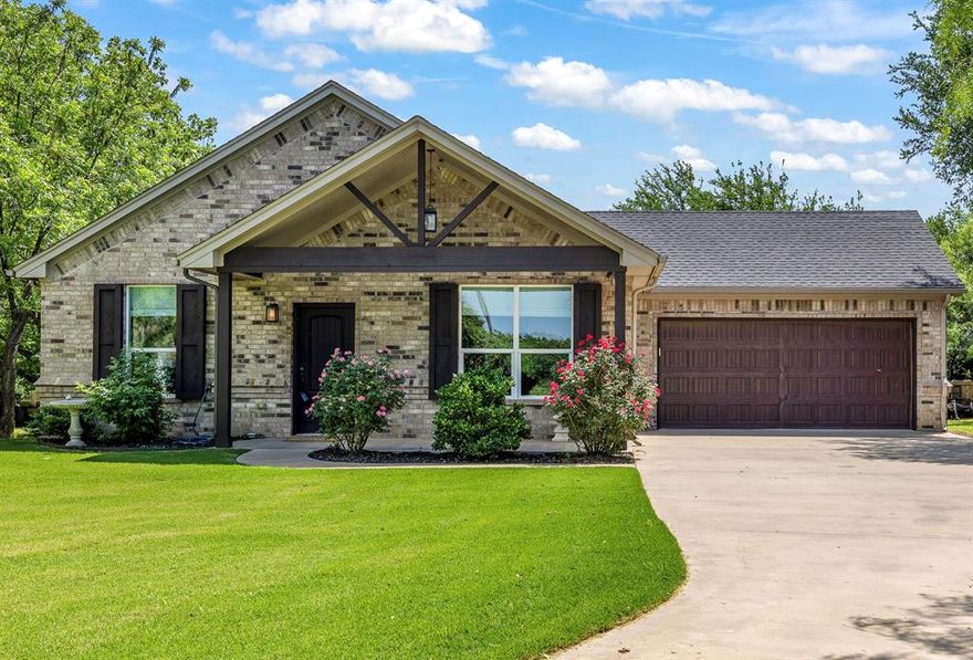 Open House THIS SATURDAY, May 2nd, from 1-3PM!
Built in 2019, this 3-bedroom, 2-bath brick home offers wood-look tile flooring, bright and airy paint selections, large windows, vaulted ceilings, custom lighting, ample cabinetry, and included appliances. Thoughtfully designed, the primary suite is situated on the opposite side of the home from the two secondary bedrooms and features direct backyard access, dual walk-in closets, and a double vanity. The extended driveway is a standout inviting feature on this level lot providing plenty of parking. Truly a rare find in this neighborhood!