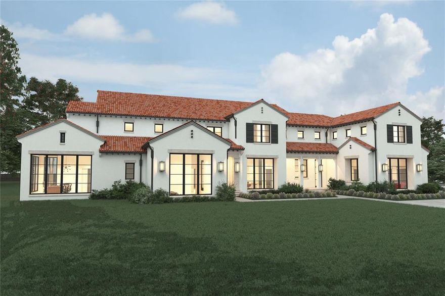 Premiere property on a perfect corner lot in Old Preston Hollow by Alford Homes. Santa Barbara clean transitional architecture with timeless elements and rustic touches. Buy now and fully customize the home with your decorative selections.  Vaulted family room ceiling with exterior doors that open up entirely to patio with retractable screens. Walk-in wine storage off dining room. Yoga studio in secluded wing of the home with all glass walls.  Downstairs game room and second mini master bedroom.  Oversized outdoor covered patio with fireplace and separate outdoor dining.  His and her's separate closets located off large master bathroom with tons of windows. Courtyard walkout off master bathroom with private outdoor spa.  Elevator. Pantry is equipped as prep kitchen for staffed parties. Upstairs has 4 bedrooms with full baths and walk-in closets. Game room upstairs.  5 Car garage. Pics are from builder's previous projects.