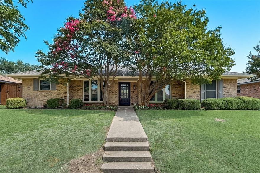 We have received multiple offers! The seller is setting the deadline for the final offer submission for 9 PM on Thursday, June 22nd. This home has boasts an open floor concept with an oversized backyard in a great neighborhood! This house has tons of living space with 4 bedrooms and 2 full bathrooms with double vanities in both baths. All bedrooms have plenty of natural light and large closets. Nail-down hardwood flooring is prominent throughout home. The conjoined living, dining, and kitchen area, featuring new double oven, are ideal for entertaining. Backyard and driveway are fenced-in with extra tall privacy fence and sliding electric gate, perfect for kids play area or pool. Built-in shelves in garage makes storage convenient! Short walk to nature trails, Blue Line Trail, tennis courts, and playground at Branch Hollow Park. Recently replaced double-pane windows throughout the home, with transferrable replacement warranty, and sliding door providing easy access to backyard.