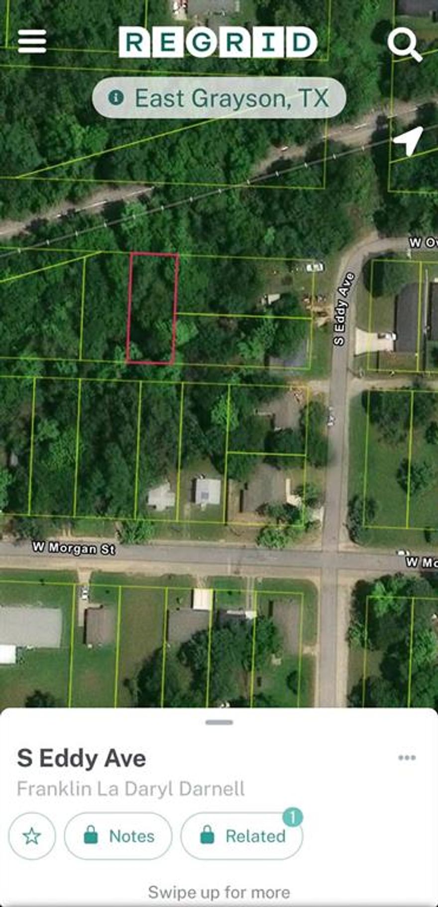 Incredible value awaits in the heart of Denison! Bring your custom home plans and ideas to this spacious lot Located in the established Millers 2nd Addition (Block 84, Lot 4), this secluded interior lot is competitively priced to sell fast and offers a rare opportunity to build your custom dream home. Positioned near the corner of S. Eddy Ave and W. Morgan St, the property features a private footprint with no HOA restrictions, providing the freedom to design a residence tailored to your vision. Property is priced to reflect current road access status, offering significant potential for a savvy buyer or developer. Just minutes from downtown Denison and Waterloo Lake Park, this as-is sale is a prime chance to invest in a growing community. Buyer and Buyer’s Agent to independently verify all utilities, easements, and building requirements with the City of Denison prior to closing. All Info deemed reliable but not guaranteed