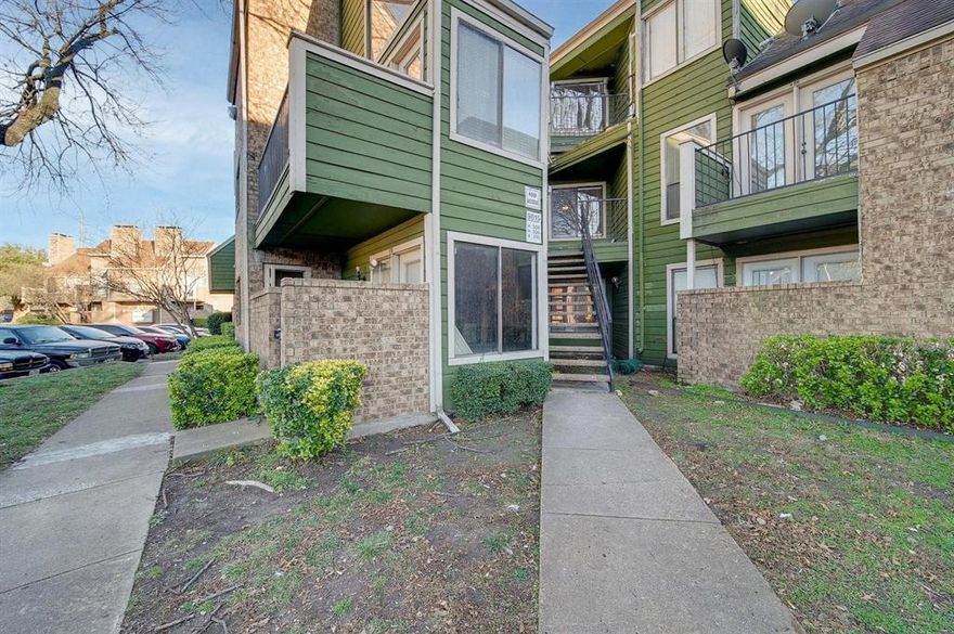 Tenant occupied and rent is $1450.Don’t miss this one-of-a-kind condo in the highly sought-after Richland Trace community! This beautifully remodeled 2-bedroom, 2-bath home boasts fresh interior paint, stylish laminate flooring, and a spacious living room highlighted by a decorative fireplace. The updated kitchen features granite countertops and appliances, seamlessly flowing into the open living area—perfect for entertaining. Both bedrooms are generously sized with ample closet space. Ideally located just minutes from major Dallas highways, shopping, dining, and Richland Community College. With modern updates, great appeal, and a prime location, this condo is vacant and move-in ready!