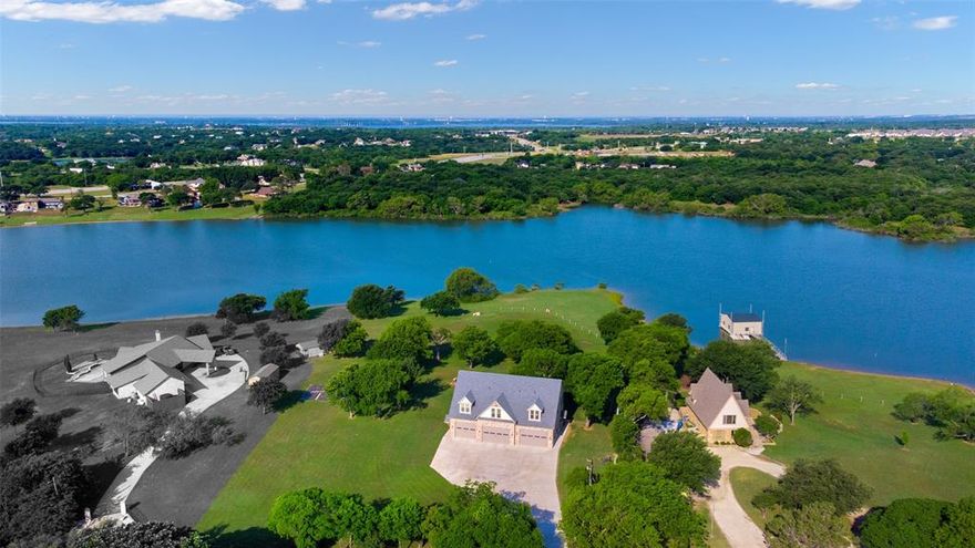 Offering 4.5 ACRES of LAKEFRONT Property complete w Main House, a Guest house w 2 Apts & a 3 Unit APT Buildin PRODUCING currently over $75K Annually!  Located on Lake Lewisville, nestled in the Cove at Oak Point in Little Elm at the Peninsula. Getting 3 new Roofs due to recent storm. HVAC replaced Dec 23.  NO HOA or Deed Restrictions & room still to build out or add on. Property boasts a 3 Bed 2 Bath Main House with over 2,000 sq ft. Enjoy great views of the Lake from every angle. Separate Guest House with 2 Apartments & 4 car Garage, Plus a 3 Unit Apartment built in 2022, Each unit has 1Bed,Bth Kitchen & Living Area pus a Bay Garage *10ft High Doors* that it partially climate controlled in Garage plus a Storage Closet for each Unit. Also has shared Laundry & Ice Machine downstairs.  Property has 2 slip Boathouse w Active Permit. Make this your own little piece of Texas and enjoy the Sunrise & Sunsets along with Fishing, Swimming & a relaxed Lake-Lifestyle all year round!