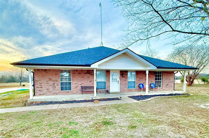 Remarks: Cozy & charming three bedroom, two bath home located on 6.2+- acres. Mabank ISD. The property has 3 large bedrooms; 2 with walk-in closet’s, gas stove heat and water heater ,new vinyl plank floors, new roof in 2022, an oversized 2.5 car garage, storage building, RV hook up with electric pole, water, & sewer to aerobic system. Entire foundation updated in 2023 with lifetime transferable warranty! Beautiful country views!! Open pasture in front & wooded in back. Comfy covered front porch to sit & relax on. Out of the back double French doors there is a large bricked area for 100% privacy and perfect for entertaining, grilling, firepit! Adjacent there is an unoccupied (but maintained) 100 acre pasture. Quiet, country living but close to town - Mabank, GBC, Canton. 1 hour from Dallas! Don’t miss out on this rare, move in ready gem! Schedule your viewing today.